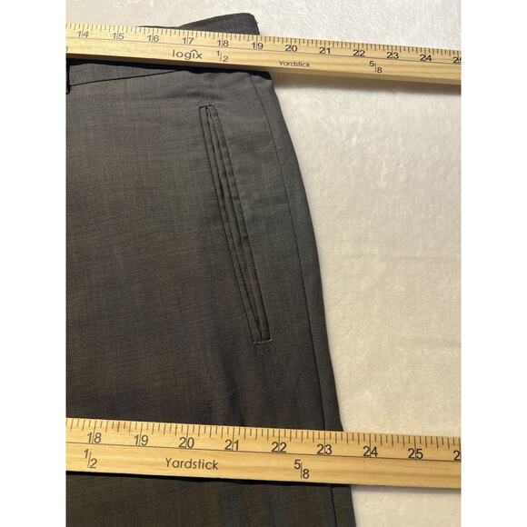 Hugo Boss 44L 38x29 Steel Gray Nailhead 2 Piece Quality Suit Set Virgin Wool - Picture 13 of 16